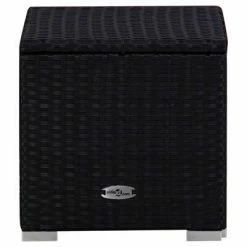 VidaXL Chaises longues de jardin table à thé 3 pcs Résine tressée Noir 13 VidaXL Chaises longues de jardin table à thé 3 pcs Résine tressée Noir -Bains de soleil Soldes image 6 3057667