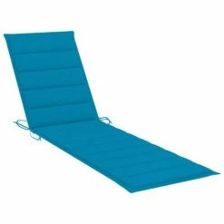 VidaXL Chaise longue avec table et coussin Bois de teck solide -Bains de soleil Soldes image 6 3063025