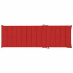 VidaXL Chaise longue avec coussin rouge Bois de pin imprégné 13 VidaXL Chaise longue avec coussin rouge Bois de pin imprégné -Bains de soleil Soldes image 6 3065825