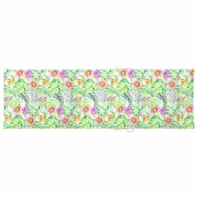 VidaXL Chaise longue avec coussin motif feuilles Bois de pin imprégné 8 VidaXL Chaise longue avec coussin motif feuilles Bois de pin imprégné – Image 6