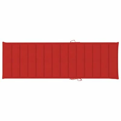 VidaXL Chaise longue double et coussins rouge Bois de pin imprégné 8 VidaXL Chaise longue double et coussins rouge Bois de pin imprégné – Image 6