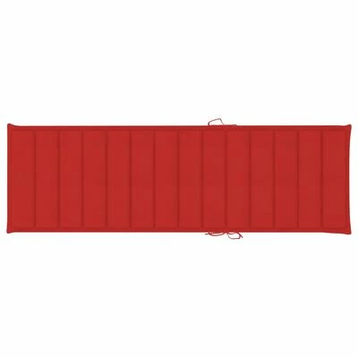 VidaXL Chaise longue double et coussins rouge Bois de pin imprégné 8 VidaXL Chaise longue double et coussins rouge Bois de pin imprégné – Image 6