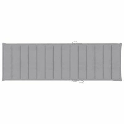 VidaXL Chaise longue avec coussin gris Bois de pin imprégné 8 VidaXL Chaise longue avec coussin gris Bois de pin imprégné – Image 6
