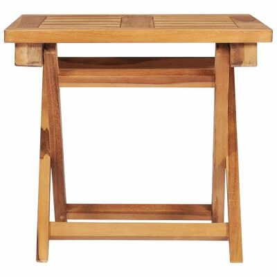 VidaXL Chaises longues 2 pcs avec table et coussin Bois de teck solide 8 VidaXL Chaises longues 2 pcs avec table et coussin Bois de teck solide – Image 6