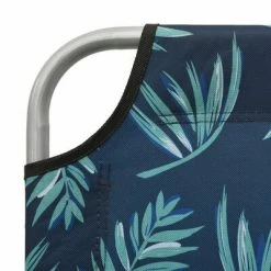VidaXL Chaise longue avec auvent Acier Motif de feuilles 13 VidaXL Chaise longue avec auvent Acier Motif de feuilles -Bains de soleil Soldes image 6 310338