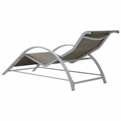 VidaXL Chaises longues 2 pcs avec table Aluminium Taupe 12 VidaXL Chaises longues 2 pcs avec table Aluminium Taupe -Bains de soleil Soldes image 6 310538
