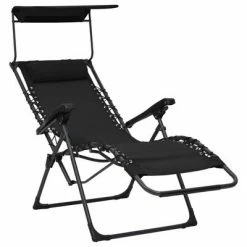 VidaXL Chaises pliables de terrasse 2 pcs Textilène Noir 13 VidaXL Chaises pliables de terrasse 2 pcs Textilène Noir -Bains de soleil Soldes image 6 312471