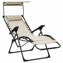 VidaXL Chaises pliables de terrasse 2 pcs Textilène Crème 13 VidaXL Chaises pliables de terrasse 2 pcs Textilène Crème -Bains de soleil Soldes image 6 312472