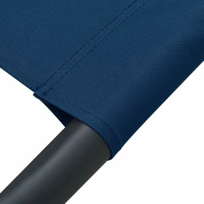 VidaXL Lit de repos d'extérieur avec auvent et oreiller Bleu 8 VidaXL Lit de repos d'extérieur avec auvent et oreiller Bleu – Image 6