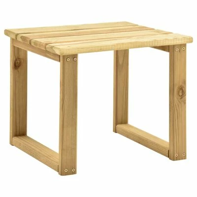VidaXL Chaise longue de jardin avec table Bois de pin imprégné 8 VidaXL Chaise longue de jardin avec table Bois de pin imprégné – Image 6