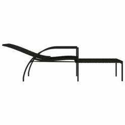 VidaXL Chaises longues avec repose-pied 2 pcs Résine tressée Marron -Bains de soleil Soldes image 6 317631