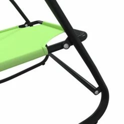 VidaXL Chaises longues à bascule 2 pcs Vert Acier et textilène 13 VidaXL Chaises longues à bascule 2 pcs Vert Acier et textilène -Bains de soleil Soldes image 6 318143