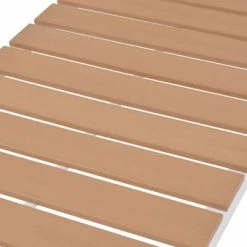 VidaXL Chaise longue Aluminium et WPC Marron 13 VidaXL Chaise longue Aluminium et WPC Marron -Bains de soleil Soldes image 6 42868