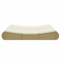 VidaXL Chaise longue d'extérieur Résine tressée Beige 13 VidaXL Chaise longue d'extérieur Résine tressée Beige -Bains de soleil Soldes image 6 42887