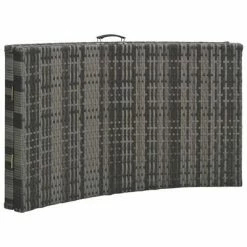 VidaXL Chaise longue pliable avec coussin Résine tressée Gris 13 VidaXL Chaise longue pliable avec coussin Résine tressée Gris -Bains de soleil Soldes image 6 47441