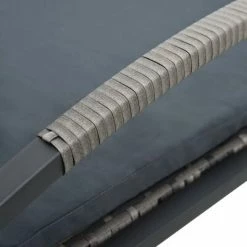 VidaXL Chaise longue avec coussin et roues Résine tressée Anthracite 13 VidaXL Chaise longue avec coussin et roues Résine tressée Anthracite -Bains de soleil Soldes image 6 47746