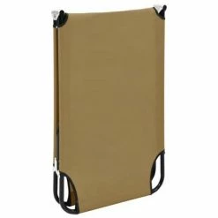 VidaXL Chaise longue pliable Taupe Acier 13 VidaXL Chaise longue pliable Taupe Acier -Bains de soleil Soldes image 6 47758
