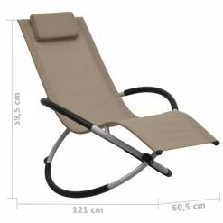 VidaXL Chaise longue pour enfants Acier Taupe 13 VidaXL Chaise longue pour enfants Acier Taupe -Bains de soleil Soldes image 6 47795
