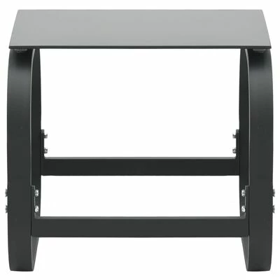 VidaXL Chaises longues 2 pcs avec table Textilène et aluminium 8 VidaXL Chaises longues 2 pcs avec table Textilène et aluminium – Image 6