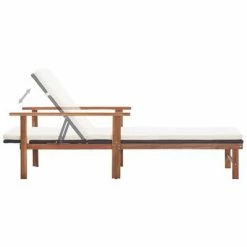 VidaXL Chaise longue et coussin Résine tressée et bois d'acacia Noir 13 VidaXL Chaise longue et coussin Résine tressée et bois d'acacia Noir -Bains de soleil Soldes image 6 48707